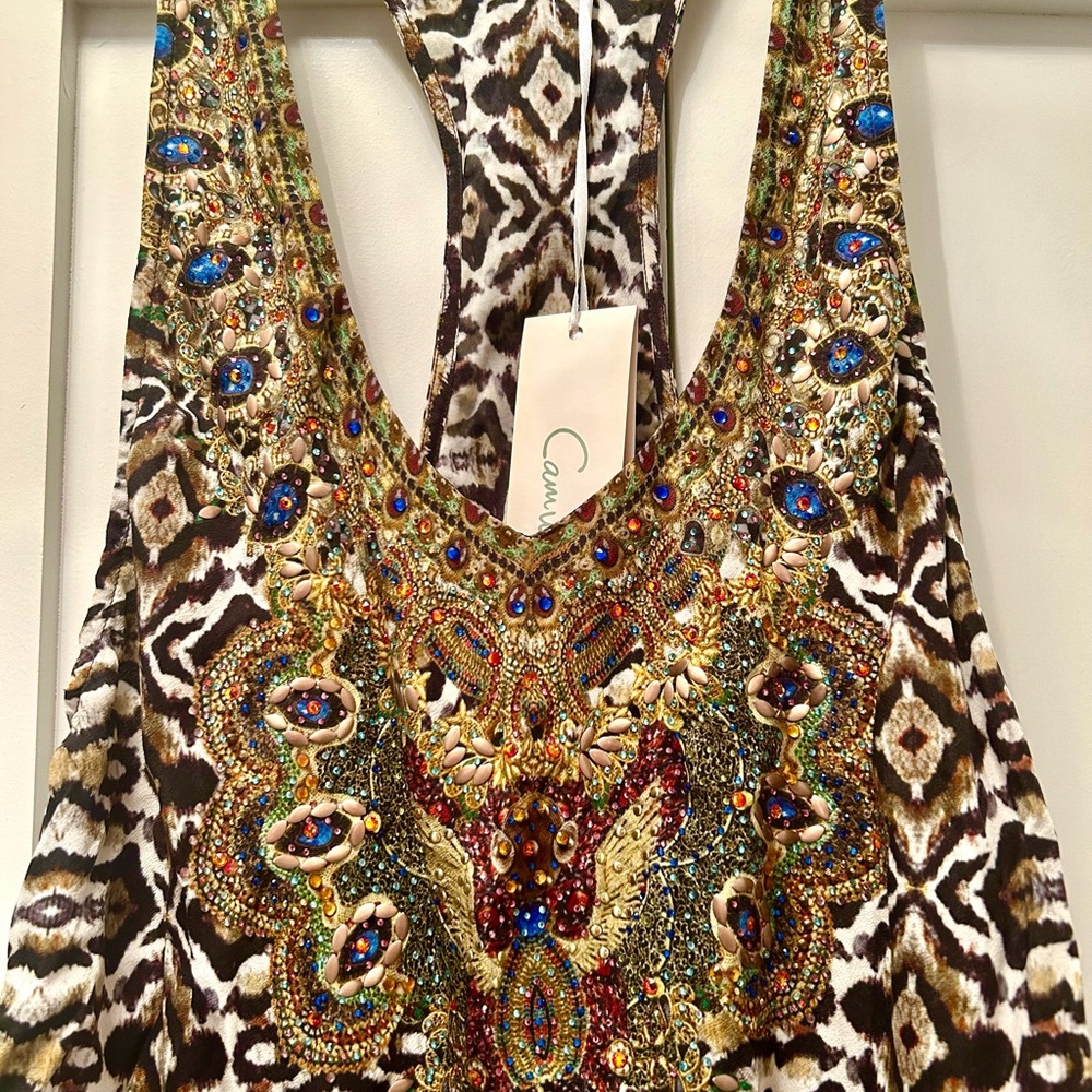 Camilla Multicolor Embellished Tank Top - Picture 2 of 11